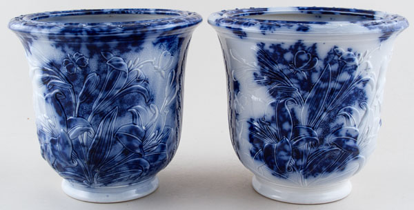 Cache Pots pair of c1980s